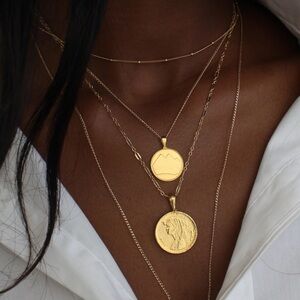 Omi Woods The Egyptian Gold Layered Pendant Necklace